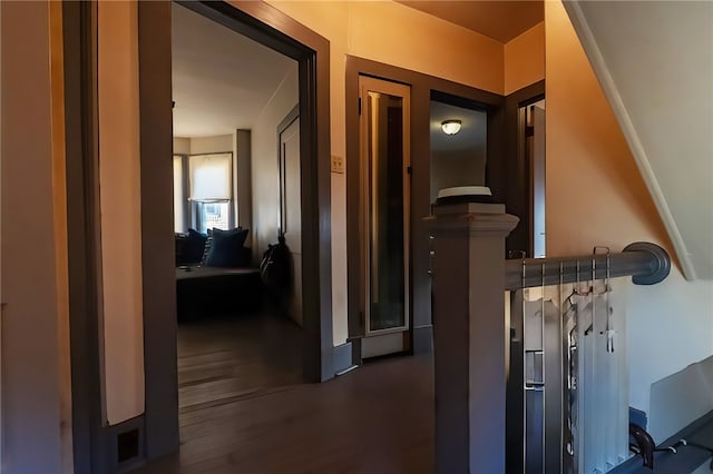 422 Hays Ave, Mount Oliver, PA 15210 - hallway with dark wood-style floors