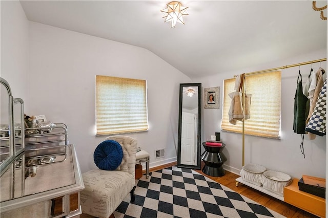 2351 Saranac Ave, Beechview, PA 15216 - sitting room with lofted ceiling, wood finished floors, and baseboards