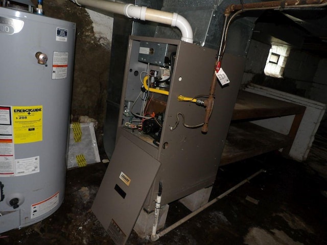 141 Pierce Ave, Sharpsville, PA 16150 - utilities with gas water heater and heating unit