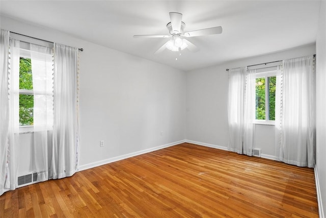 109 Meadowvue Dr, Marshall, PA 15090 - unfurnished room featuring baseboards, light wood finished floors, and ceiling fan