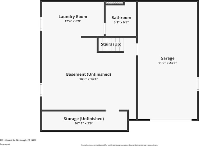 119 Hillcrest Dr, Ross Twp, PA 15237 - home floor plan