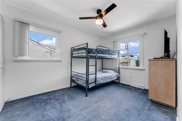118 Arrow Dr, Elizabeth Twp/Boro, PA 15037 - bedroom with carpet, baseboards, and a ceiling fan