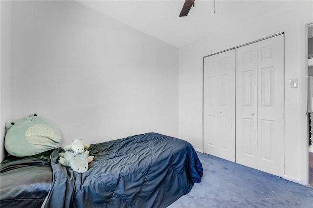 118 Arrow Dr, Elizabeth Twp/Boro, PA 15037 - bedroom with carpet floors, ceiling fan, and a closet
