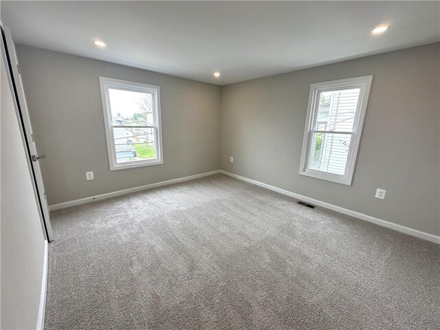 94 Lenox St, Uniontown, PA 15401 - unfurnished room featuring baseboards, recessed lighting, and carpet floors
