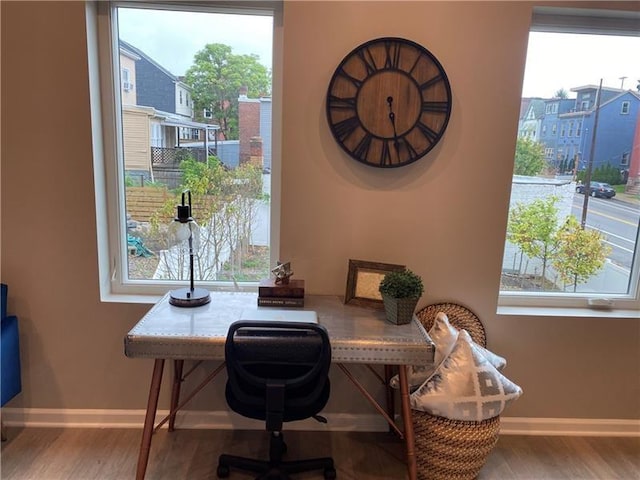 3809 Liberty Ave Unit 206, Lawrenceville, PA 15201 - home office featuring baseboards and wood finished floors