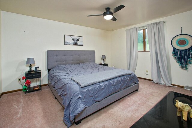 512 Leckrone Highhouse Rd, Pa, PA 15458 - bedroom featuring carpet, baseboards, and ceiling fan