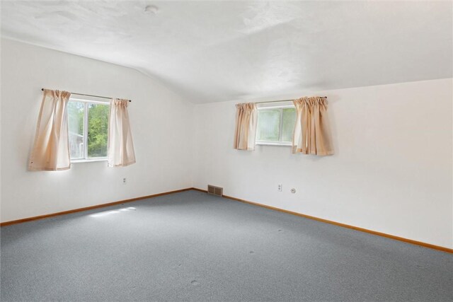 1777 Oblock Rd, Plum Boro, PA 15239 - carpeted empty room featuring vaulted ceiling and baseboards