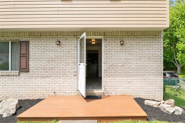 1777 Oblock Rd, Plum Boro, PA 15239 - property entrance featuring brick siding