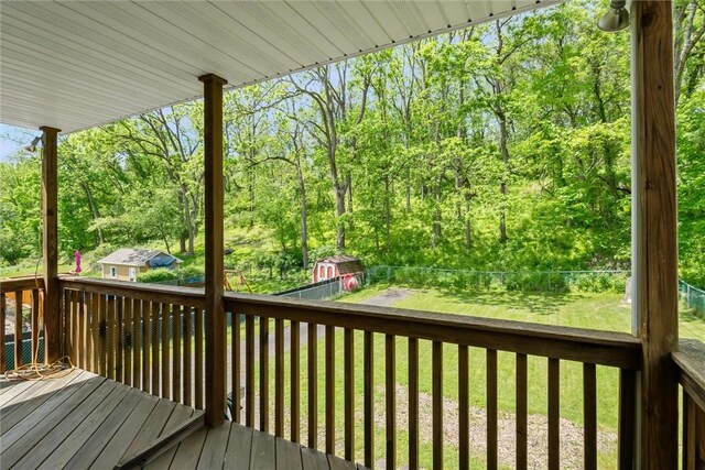 1777 Oblock Rd, Plum Boro, PA 15239 - view of wooden terrace