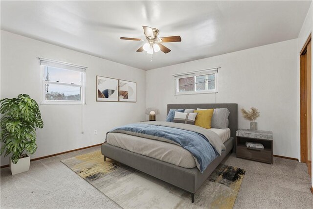 257 Noble Ave, Crafton, PA 15205 - carpeted bedroom featuring baseboards and a ceiling fan