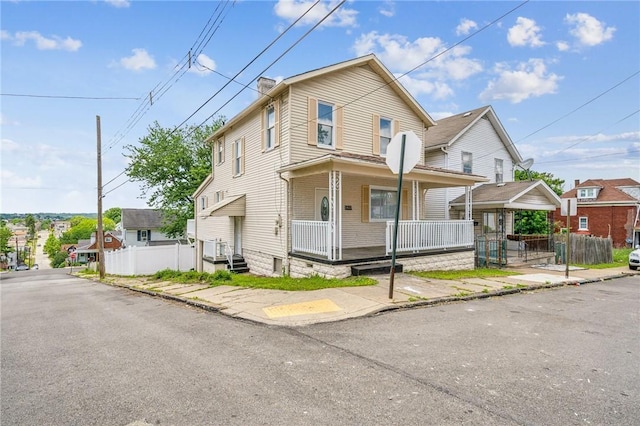 1422 Meadow St, Mckeesport, PA 15132 - view of front facade with covered porch