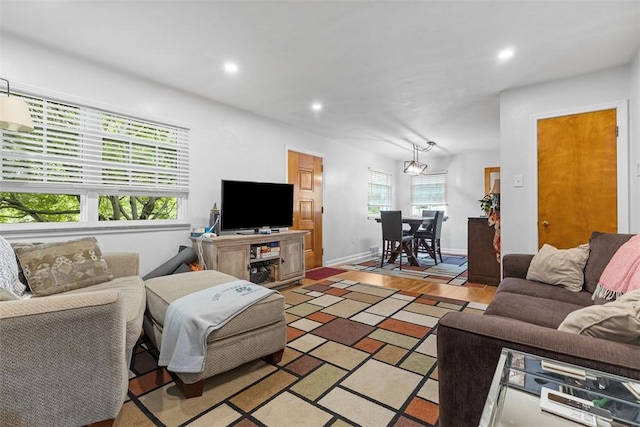 830 W Pike St, Chartiers, PA 15342 - living area featuring recessed lighting and baseboards