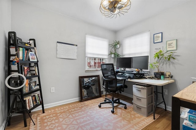 830 W Pike St, Chartiers, PA 15342 - office area featuring light wood-style flooring and baseboards