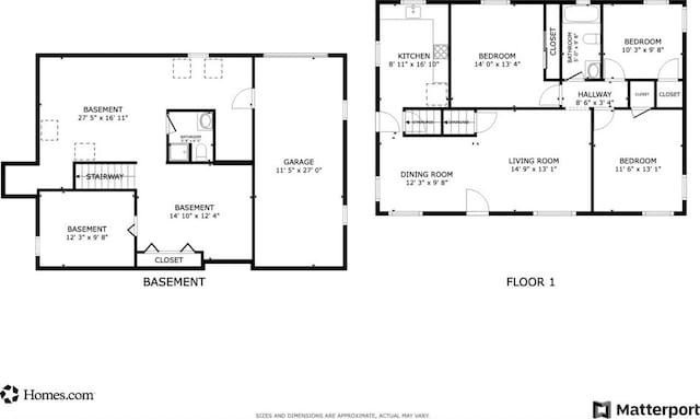 830 W Pike St, Chartiers, PA 15342 - floor plan / room layout