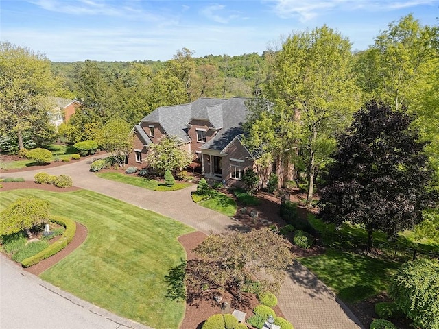 3702 Millstone Ct, Murrysville, PA 15668 - view from above of property with a forest