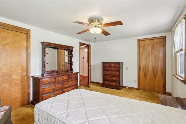 211 Homestead Dr, Middlesex Twp, PA 16059 - bedroom with carpet flooring and a ceiling fan