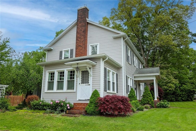 120 S Shenango St, Mercer Boro Mer, PA 16137 - view of front of home with a chimney