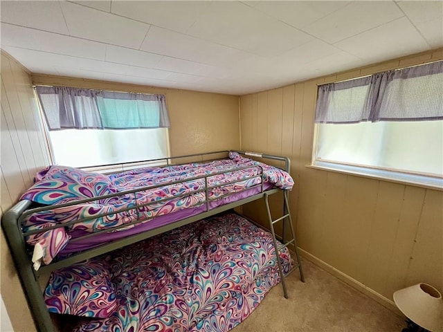11859 Kammerer Ave, Conneaut Lake Cra, PA 16316 - bedroom featuring carpet floors and wooden walls