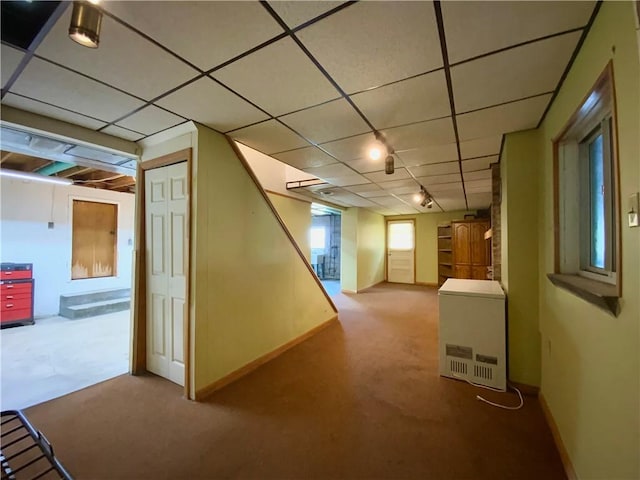403 Virginia Ave, Harmony Twp Bea, PA 15003 - below grade area featuring carpet, baseboards, and track lighting