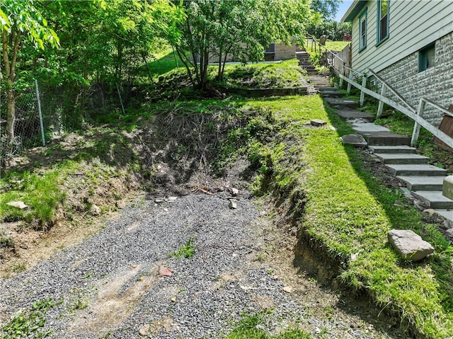 947 Pine St, Ambridge, PA 15003 - view of yard with stairway