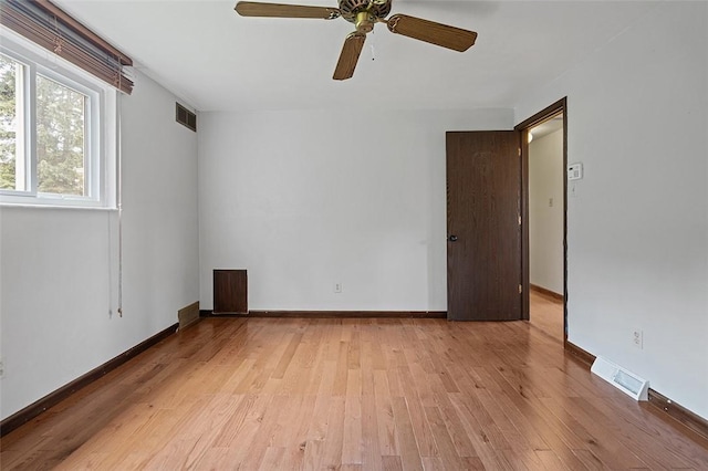 440 Perrymont, Mccandless, PA 15237 - unfurnished room featuring light wood-type flooring, a ceiling fan, and baseboards