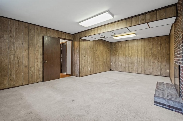 440 Perrymont, Mccandless, PA 15237 - spare room featuring wooden walls and light colored carpet