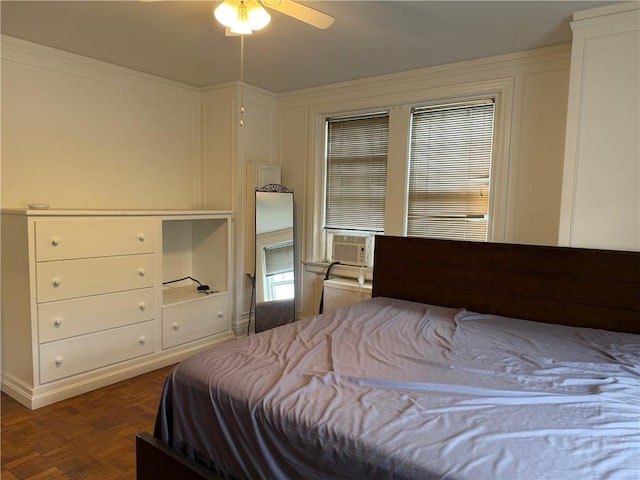 166 N Dithridge St Unit 2A, Oakland, PA 15213 - bedroom featuring cooling unit and ceiling fan