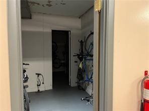 166 N Dithridge St Unit 2A, Oakland, PA 15213 - hall with concrete floors