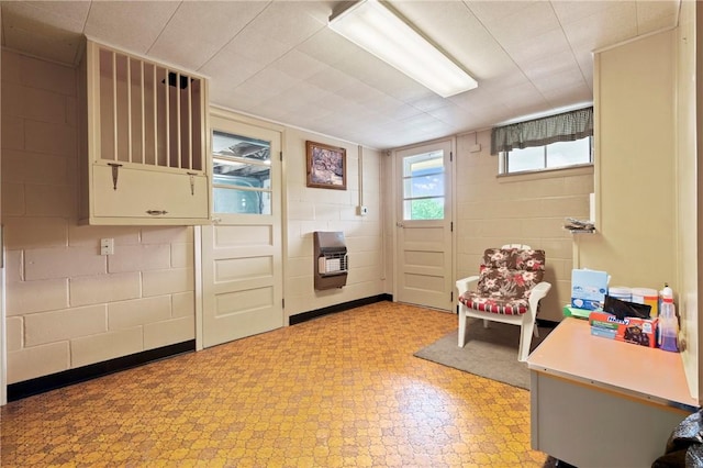 128 Wise Rd, City Of But Se, PA 16002 - doorway with heating unit and light flooring