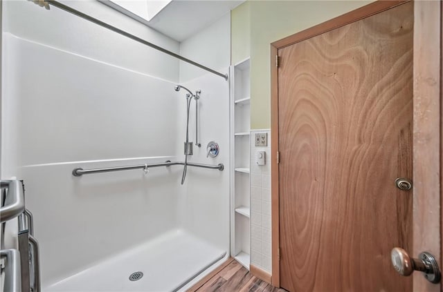 601 Depot St, Jamestown, PA 16134 - full bathroom with a shower and wood finished floors