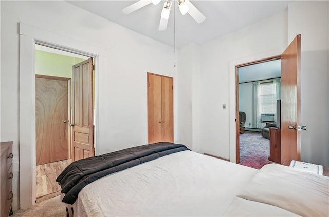 601 Depot St, Jamestown, PA 16134 - carpeted bedroom with ceiling fan
