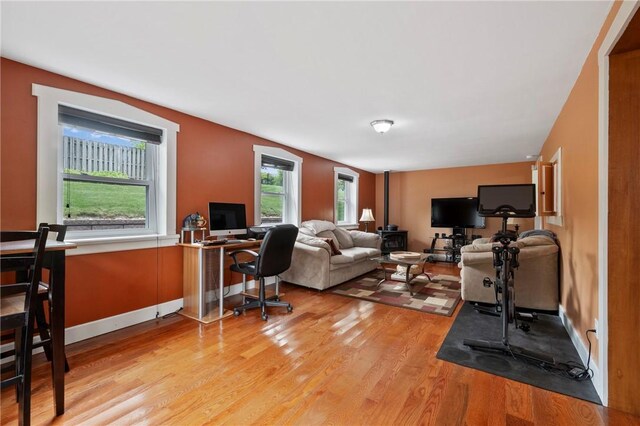 244 Elmtree Rd, New Kensington, PA 15068 - office area with light wood-style floors