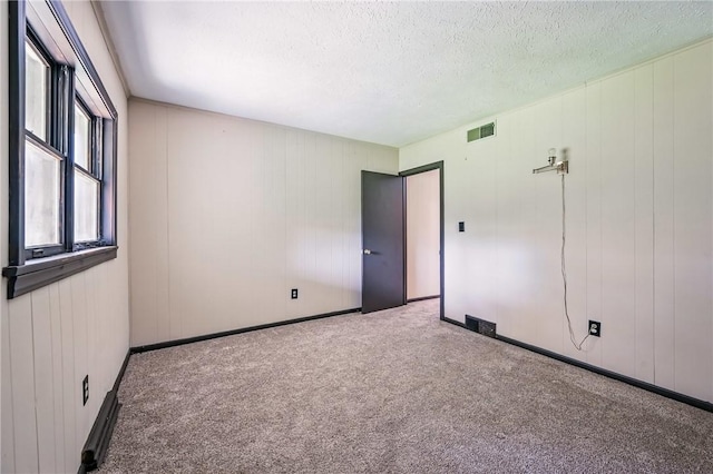 13035 State Highway 618, Conneaut Lake Cra, PA 16316 - spare room featuring carpet floors, a textured ceiling, and baseboards
