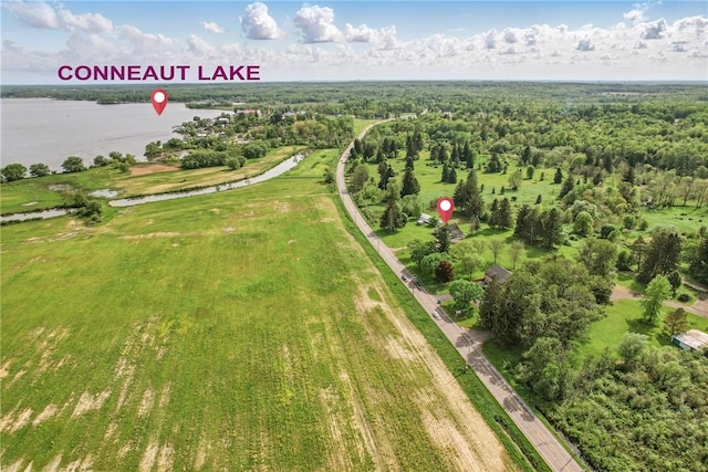 13035 State Highway 618, Conneaut Lake Cra, PA 16316 - aerial view of property's location featuring a large body of water