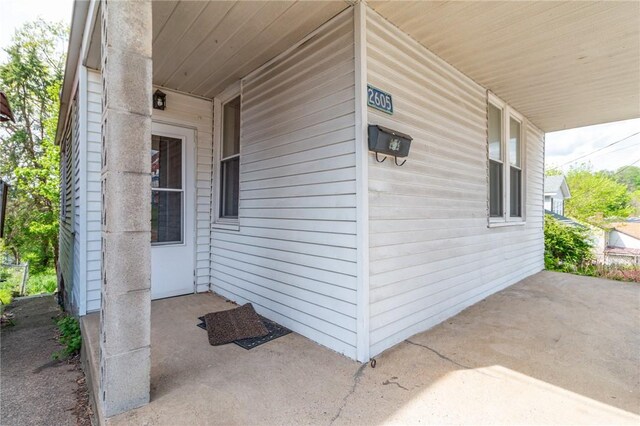 2605 Fayette St, Mckeesport, PA 15132 - doorway to property with a porch