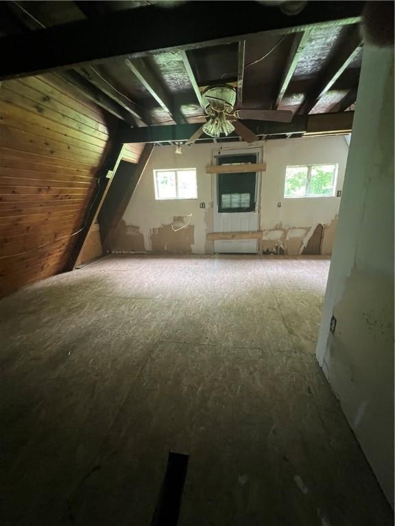 227 Woodlands Rd, Connoquenessing Twp, PA 16033 - bonus room featuring ceiling fan