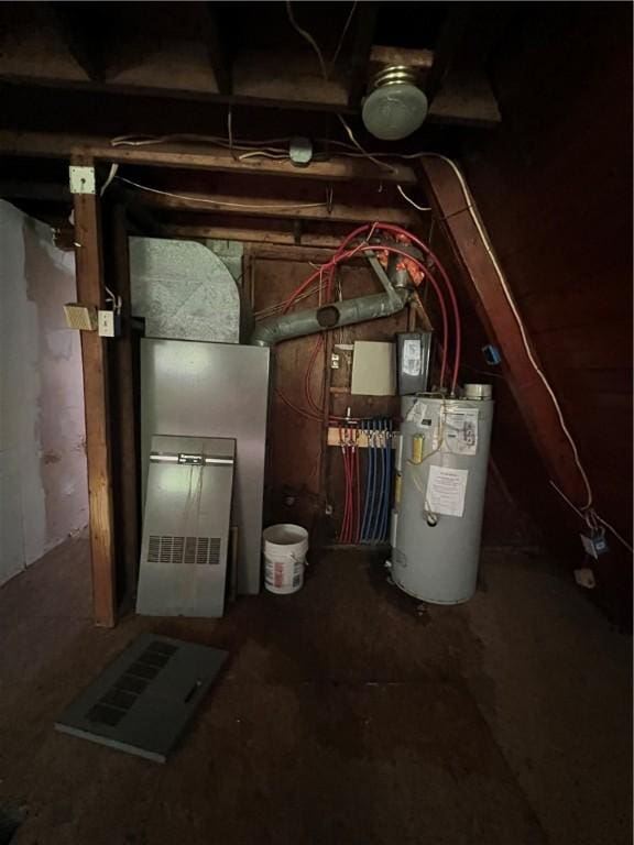227 Woodlands Rd, Connoquenessing Twp, PA 16033 - utility room featuring electric water heater