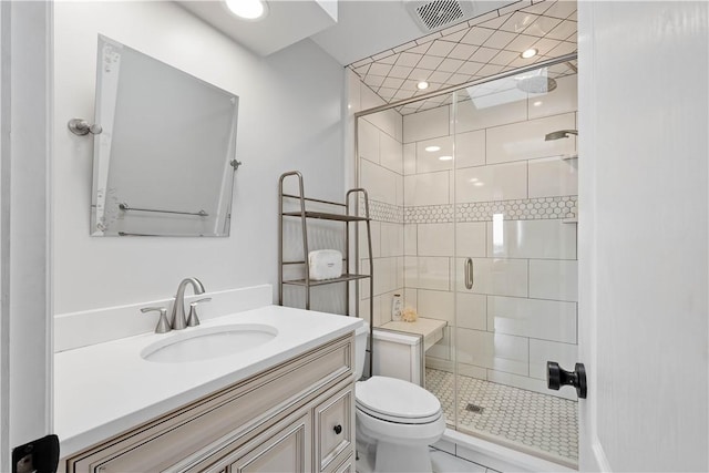 323 Snowberry Cir, Peters Twp, PA 15367 - full bath featuring toilet, a stall shower, and vanity