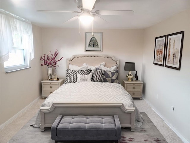 507 Bon Air Rd, Penn Hills, PA 15235 - carpeted bedroom featuring baseboards and ceiling fan