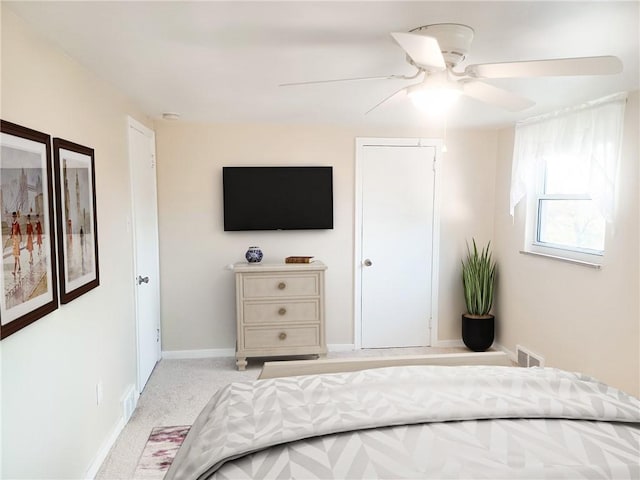 507 Bon Air Rd, Penn Hills, PA 15235 - carpeted bedroom featuring a ceiling fan and baseboards