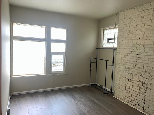 601 N Ave, Wilkinsburg, PA 15221 - empty room with dark wood-type flooring and baseboards