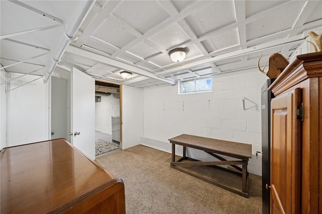 136 Isabella St, Derry Twp, PA 15717 - below grade area featuring carpet flooring