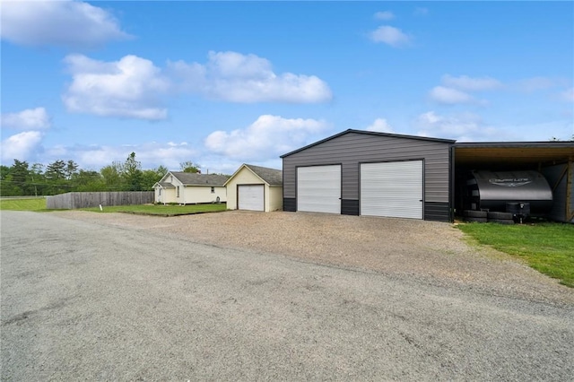 136 Isabella St, Derry Twp, PA 15717 - garage with a garage and gravel driveway