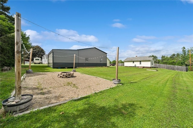 136 Isabella St, Derry Twp, PA 15717 - view of yard featuring an outdoor fire pit