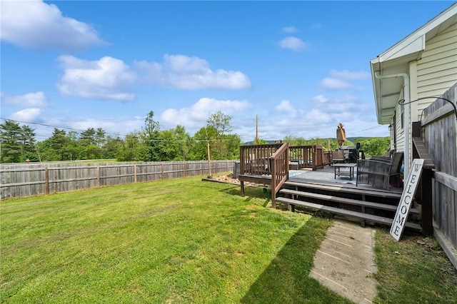 136 Isabella St, Derry Twp, PA 15717 - view of yard featuring a wooden deck