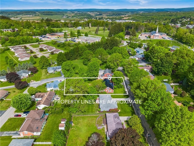 865 W Sanner St, Somerset Boro, PA 15501 - aerial perspective of suburban area featuring property boundaries highlighted