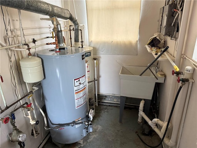 1335R 4th Ave, Ford City Boro, PA 16226 - utilities with water heater, a sink, and electric panel