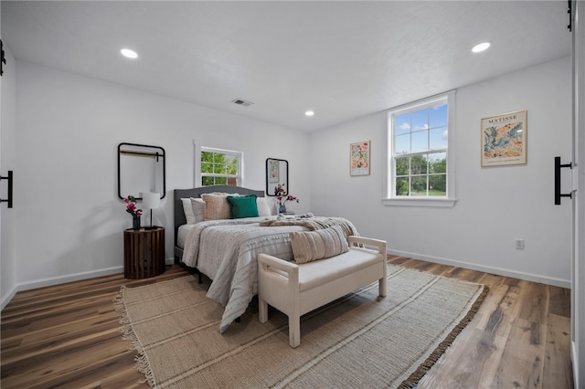 103 Depot St, Midway, PA 15060 - bedroom with wood finished floors, baseboards, and recessed lighting