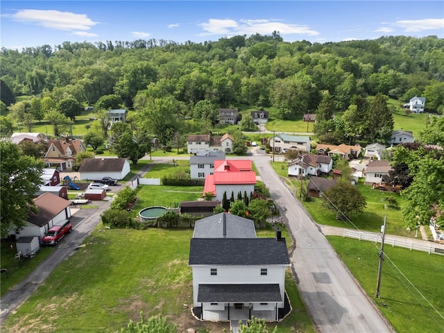 103 Depot St, Midway, PA 15060 - aerial perspective of suburban area with a heavily wooded area