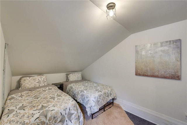 514 Knoll St, Central North Side, PA 15212 - bedroom featuring lofted ceiling, carpet floors, and baseboards